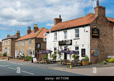 The Grey Horse pub in Elvington, North Yorkshire, England UK Stock Photo