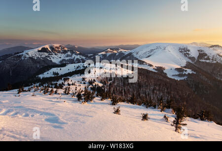 Winter mountain landscape Stock Photo