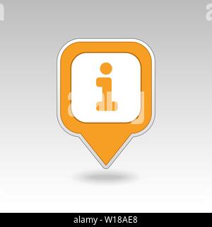 Information pin map icon. Map pointer. Map markers. Destination vector icon. GPS location symbol. Mapping pins icon EPS 10 vector file has transparenc Stock Vector