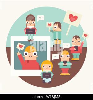 Social Networking Stock Vector