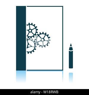 Product Development Icon. Shadow Reflection Design. Vector Illustration. Stock Vector