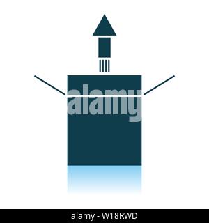 Product Release Icon. Shadow Reflection Design. Vector Illustration. Stock Vector