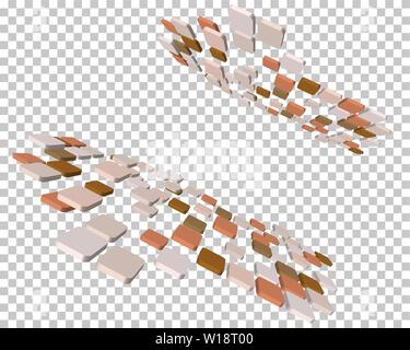 Abstract 3d checked  business background for use in web design Stock Vector