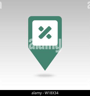Division pin map icon. Map pointer. Map markers. Destination vector icon. GPS location symbol. Mapping pins icon EPS 10 vector file has transparency, Stock Vector