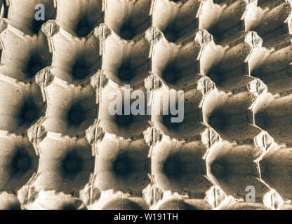 Open Empty Cardboard Egg Container Box, Farm Egg Tray Carton Grid Background, Egg Packaging of Product Protection Stock Photo