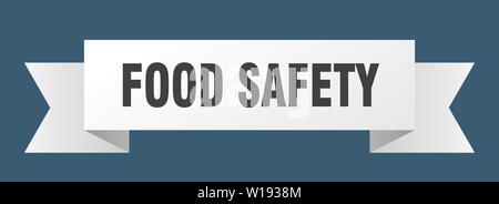 food safety ribbon. food safety isolated sign. food safety banner Stock Vector