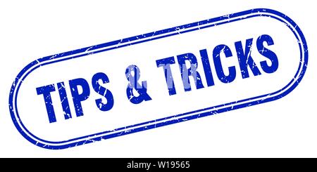 tips & tricks stamp. tips & tricks square grunge sign. tips & tricks Stock Vector