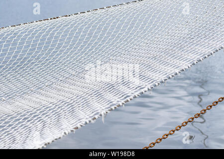 Safety net on a ship Stock Photo