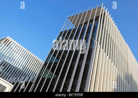 EDP Headquarters European company building designed by architects Aires Mateus modern architecture in Lisbon Portugal Europe EU  KATHY DEWITT Stock Photo