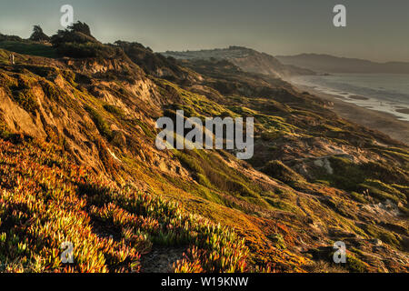 Fort Funston Coastal Sunset Stock Photo - Alamy