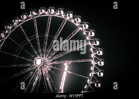 Oktoberfest at night Munich Stock Photo