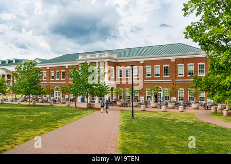 CULLOWHEE, NC, USA - MAY 4: Courtyard Dining Hall on May 4 2019 at Western Carolina University in Cullowhee, North Carolina. Stock Photo