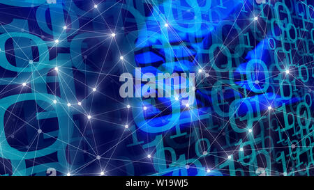 Hacker hacking security bank office, cyber espionage, digital cyber numbers Stock Photo