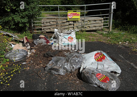 garden waste fly tipping