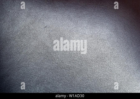 Natural black leather surface texture background Stock Photo