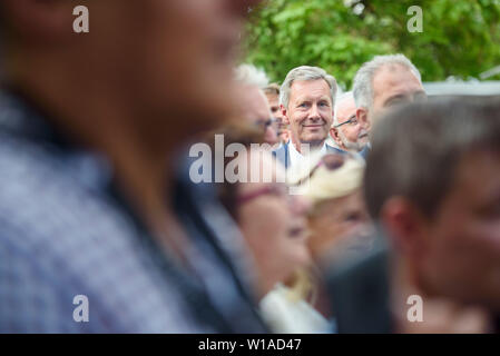 Berlin, Germany. 01st July, 2019. Christian Wulff (CDU), former President of the Federal Republic of Germany and attorney at law, will be in the audience during the opening of the summer party of the Representation of Lower Saxony in the capital. Credit: Gregor Fischer/dpa/Alamy Live News Stock Photo