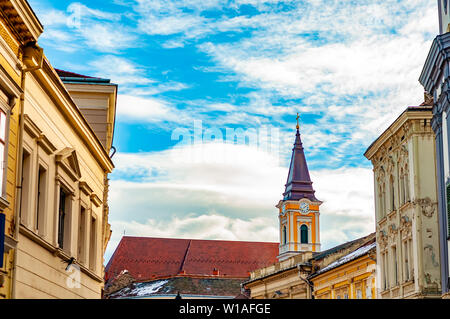 View on the historic church Eglise Saint Emeric in Szekesfehervar, Hungary Stock Photo