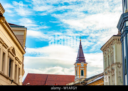 View on the historic church Eglise Saint Emeric in Szekesfehervar, Hungary Stock Photo