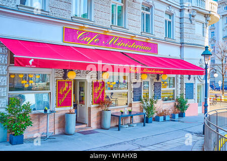 Café Ministerium, Georg Coch Square, Vienna, Austria, Europe Stock ...