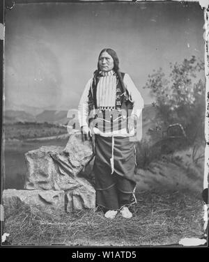 Arapaho chief Niawasis, or Black Coal Stock Photo
