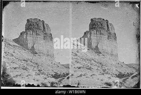 Butte, near Green River City, Wyoming Stock Photo