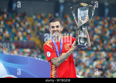 Udine, Italy. 30th June, 2019. (ESP) Football/Soccer : UEFA European Under-21 Championship 2019 final match between Spain U-21 2-1 Germany U-21 at the Stadio Friuli in Udine, Italy . Credit: Mutsu Kawamori/AFLO/Alamy Live News Stock Photo