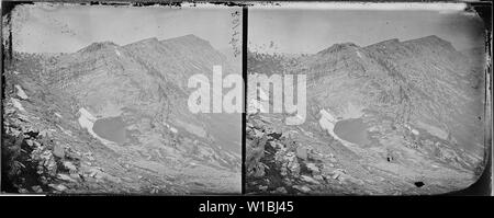 Canyon and Lake, East Humboldt Mountains, Nevada Stock Photo