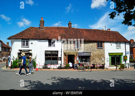 Waterloo Square, Alfriston, East Sussex, UK Stock Photo