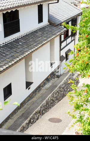 Traditional Japanese architecture at the Tokoname pottery footpath. The place is located near Nagoya Chubu Centrair International Airport. Stock Photo