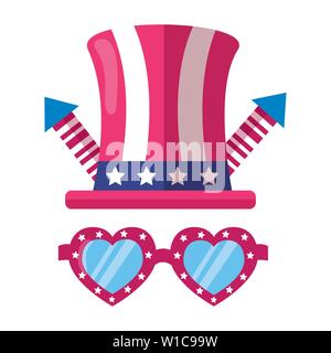 american happy independence day Stock Vector
