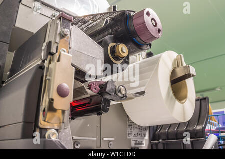 Barcode Printer Stock Photo