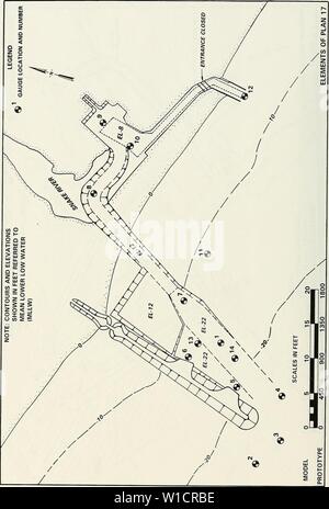 Archive image from page 73 of Design for navigation improvements at. Design for navigation improvements at Nome Harbor, Alaska : coastal model investigation . designfornavigat00bott Year: 1998  Plate 8 Stock Photo