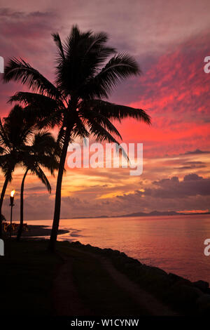 Fiji Sunset over the ocean