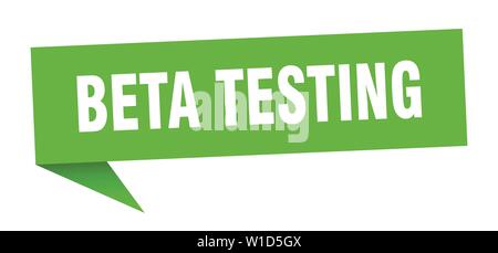 beta testing speech bubble. beta testing sign. beta testing banner Stock Vector