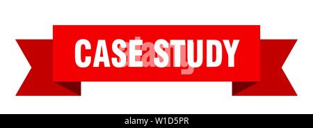case study ribbon. case study isolated sign. case study banner Stock Vector