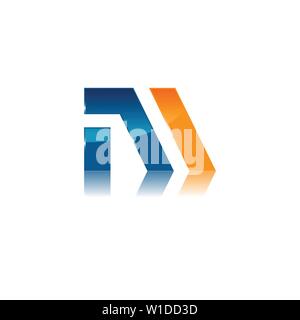 Letter M logo vector illustration template, Shiny style logo, letter M trend logo vector Stock Vector