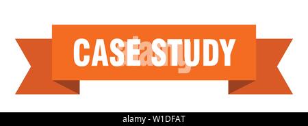 case study ribbon. case study isolated sign. case study banner Stock Vector