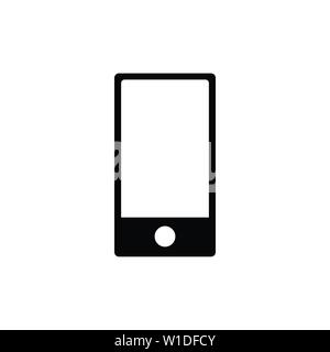 Mobile phone icon vector in modern flat style for web, graphic and mobile design Stock Vector