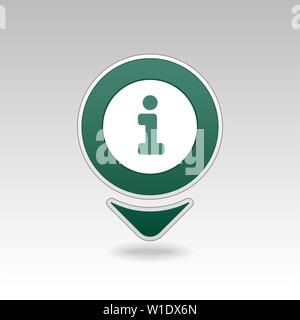 Information pin map icon. Map pointer. Map markers. Destination vector icon. GPS location symbol. Mapping pins icon EPS 10 vector file has transparenc Stock Vector