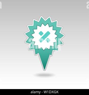 Division pin map icon. Map pointer. Map markers. Destination vector icon. GPS location symbol. Mapping pins icon EPS 10 vector file has transparency, Stock Vector
