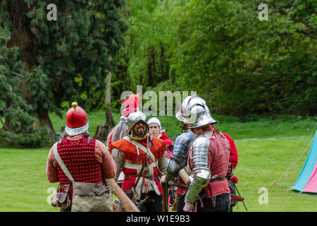 Gathering of people dressed in medieval costume Stock Photo - Alamy