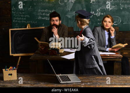 Good teachers influence follows student throughout their life. Successful students are mostly creative. Teacher creates sense of community and belongi Stock Photo
