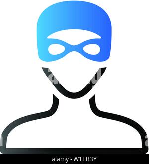 Swimming athlete icon in duo tone color. Sport water pool Stock Vector