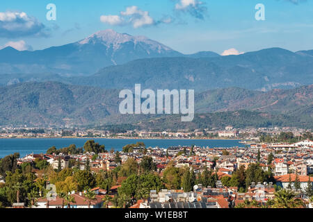 Summer landscape of Fethiye city in Turkey Stock Photo