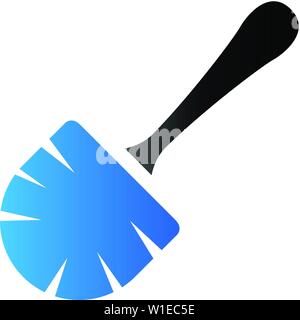 Brush icon in duo tone color. Toilet sanitary cleaning Stock Vector