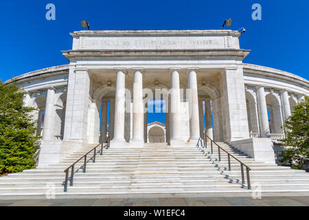 View of Memorial Amphitheatre in Arlington National Cemetery, Washington D.C., United States of America, North America Stock Photo