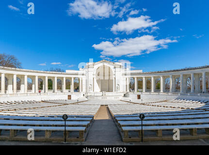 View of Memorial Amphitheatre in Arlington National Cemetery, Washington D.C., United States of America, North America Stock Photo