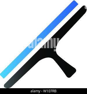 Glass scraper icon in duo tone color. Household industrial cleaning tool Stock Vector