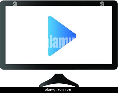Home theater icon in duo tone color. Entertainment movie family Stock Vector