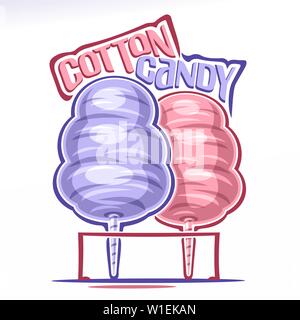 Vector logo for Cotton Candy Stock Vector